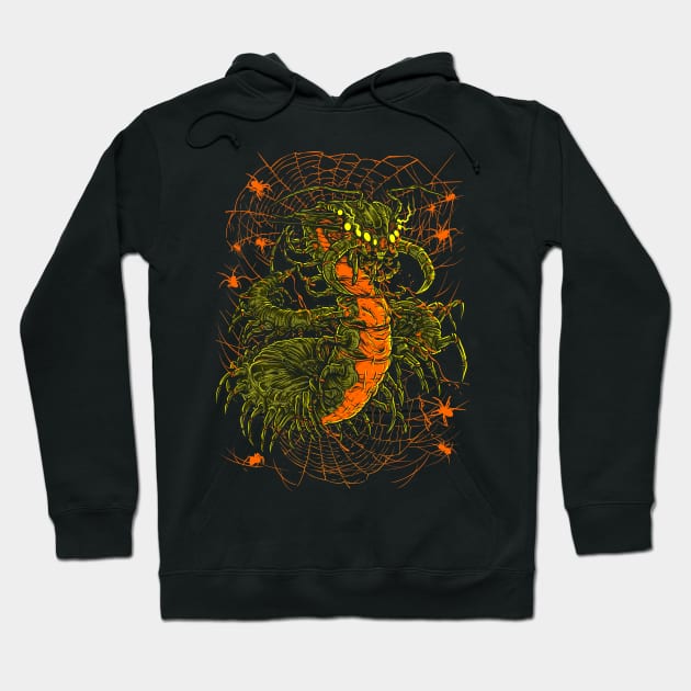 Centipede X Spiders Hoodie by KawaiiDread